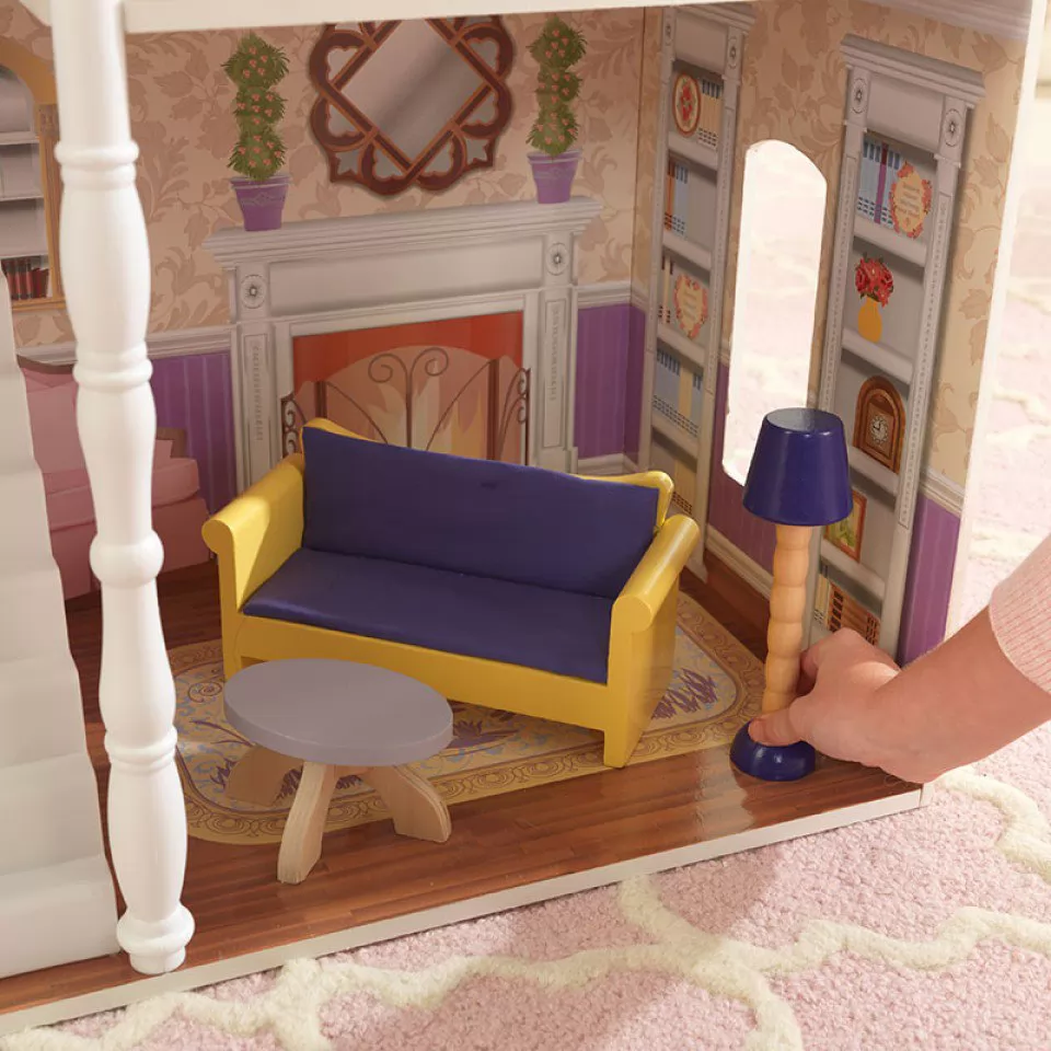 Detalle del salón de kidkraft casa de muñecas savannah 65023