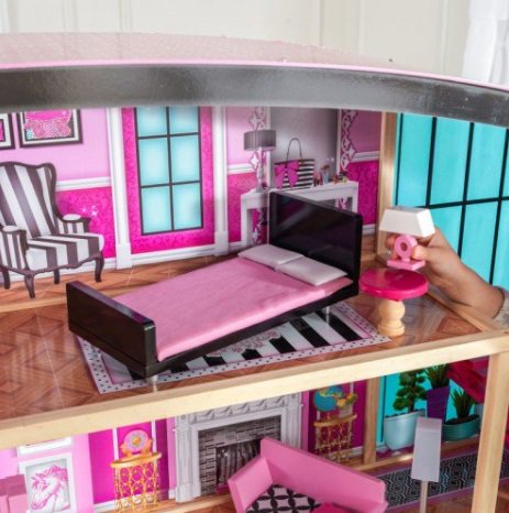 Detalle dormitorio de kidkraft mansión de los reflejos 65949