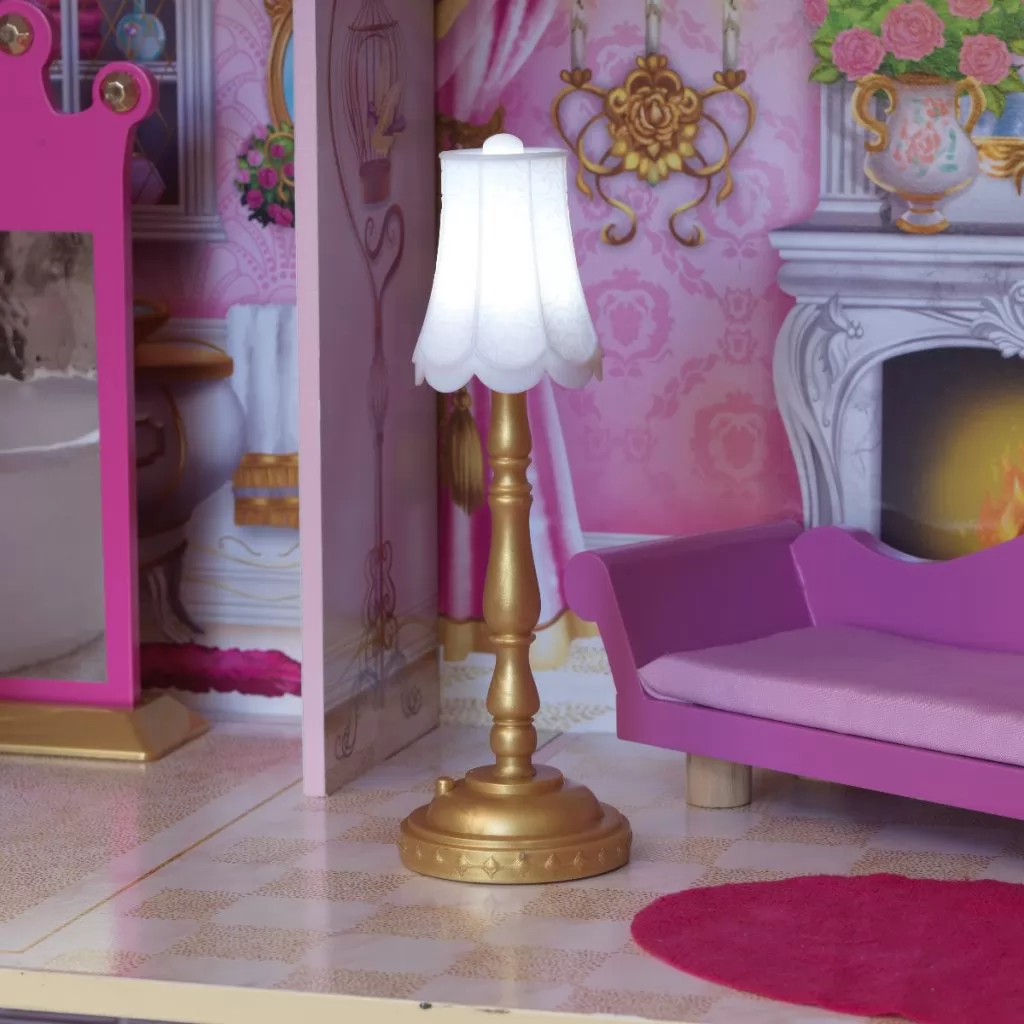 Kidkraft Casa De Muñecas Castillo Rose Garden - lampara de pie