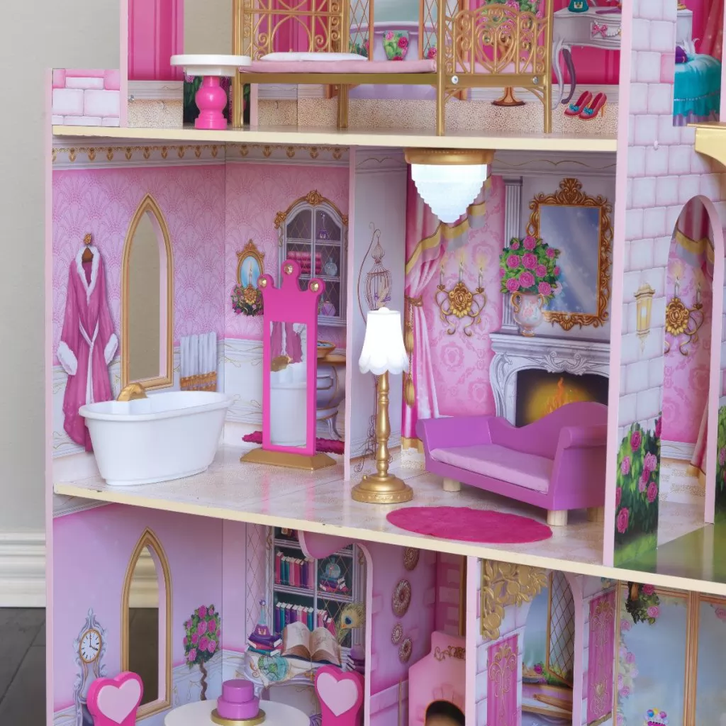 Kidkraft Casa De Muñecas Castillo Rose Garden - vista primera planta