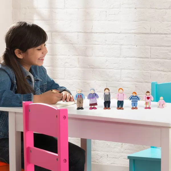kidkraft set familia 65202 - con niña