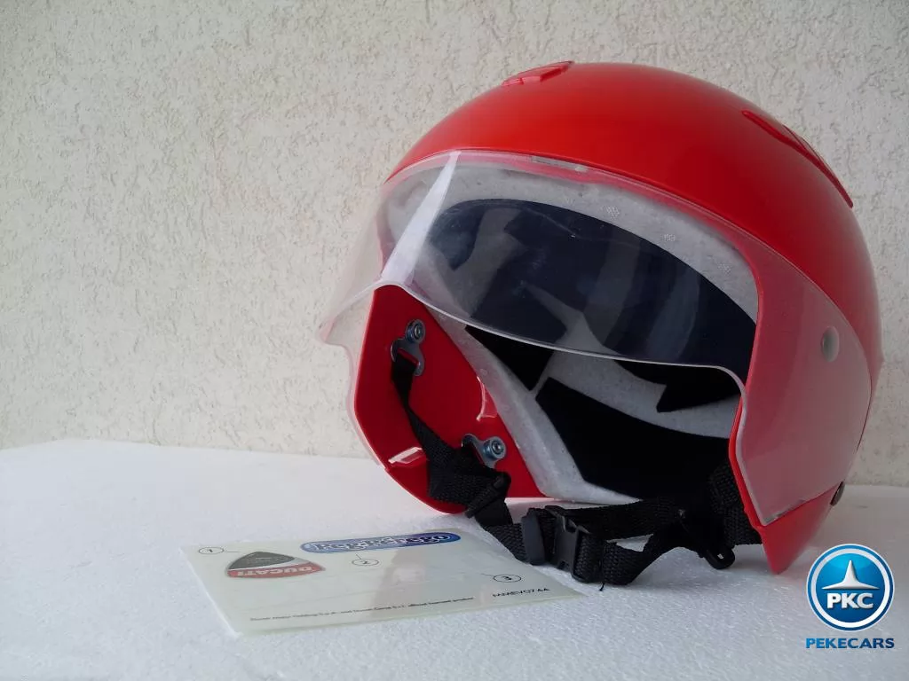 Casco para niños Ducati Rojo interior acolchado