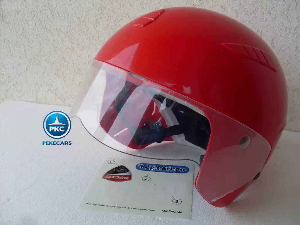 Casco para niños Ducati Rojo pegatinas