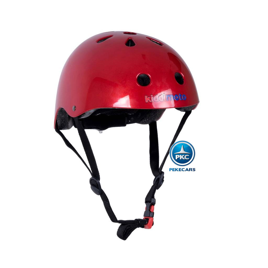 Casco para niños Metálico Rojo Mediano vista principal