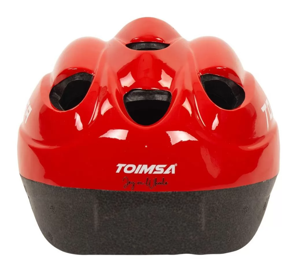 Casco Infantil Bicicleta Toimsa rojo parte trasera