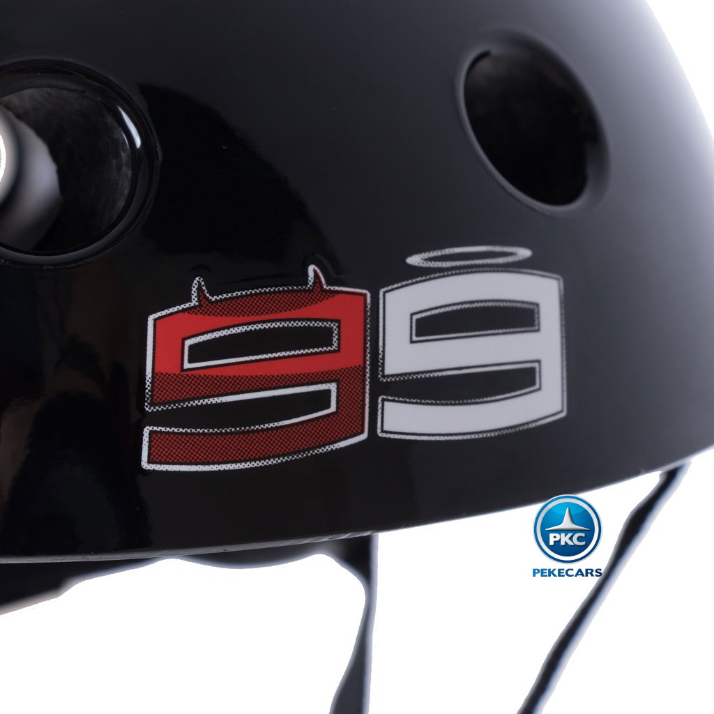 Casco para niños de Jorge Lorenzo tamaño Pequeño adhesivos