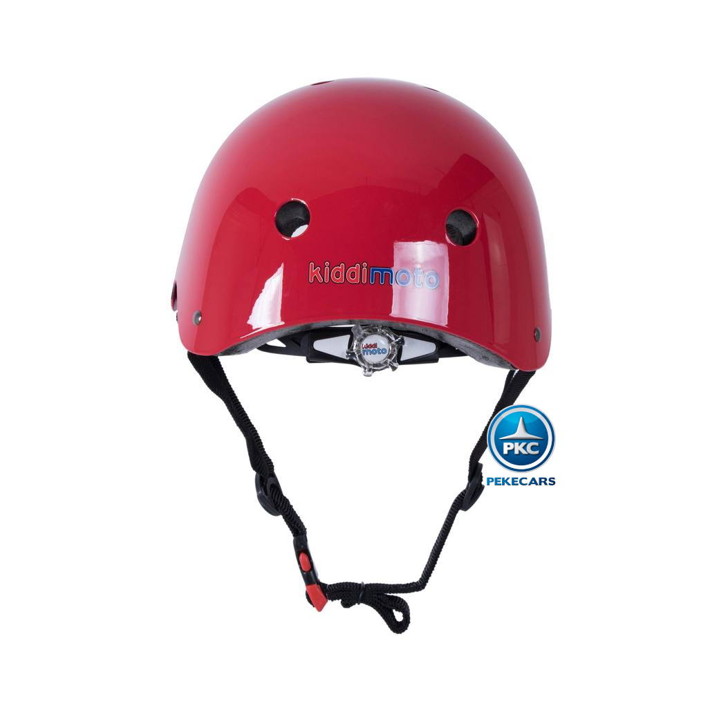 Casco para niños Retro Rojo Mediano con Gafas Pintadas con rueda de ajuste