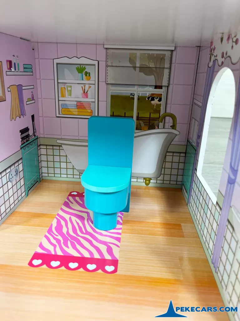 casas de muñecas grandes con luces y 8 accesorios