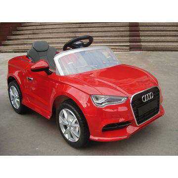 Pekecars audi A3 12V rojo con doble pedal