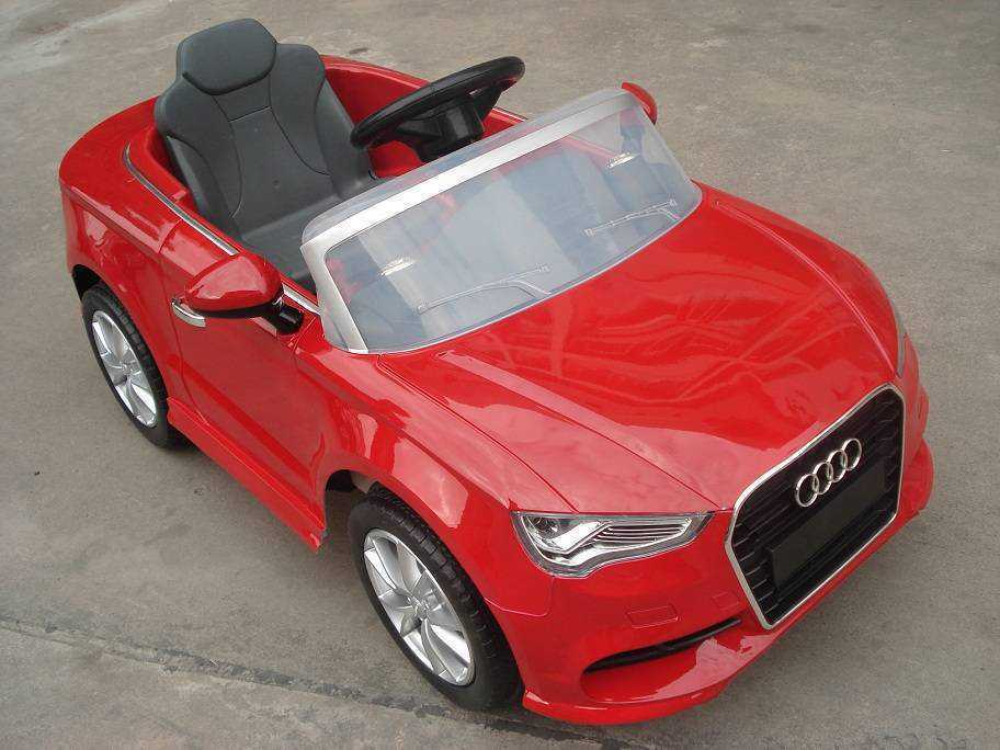 Pekecars audi A3 12V rojo con doble pedal