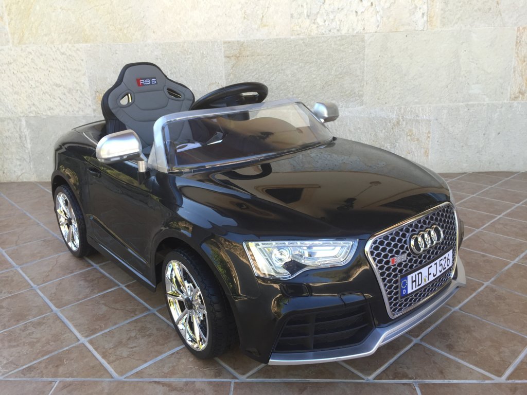 Audi rs5 negro 12v infantil Pekecars