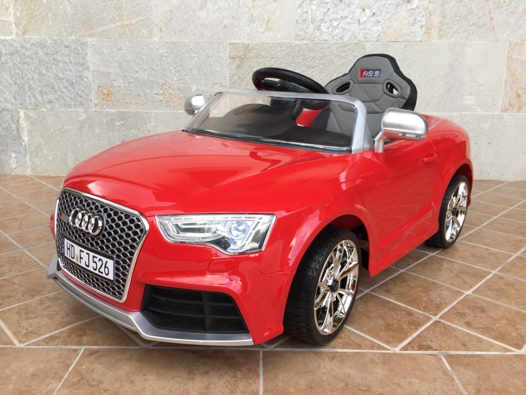 Audi rs5 rojo 12v para niños Pekecars