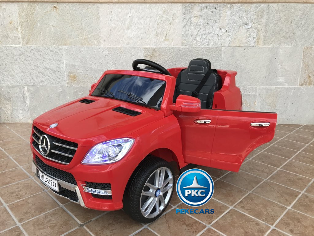 Coche electrico para niños Mercedes ML-350 Rojo vista principal