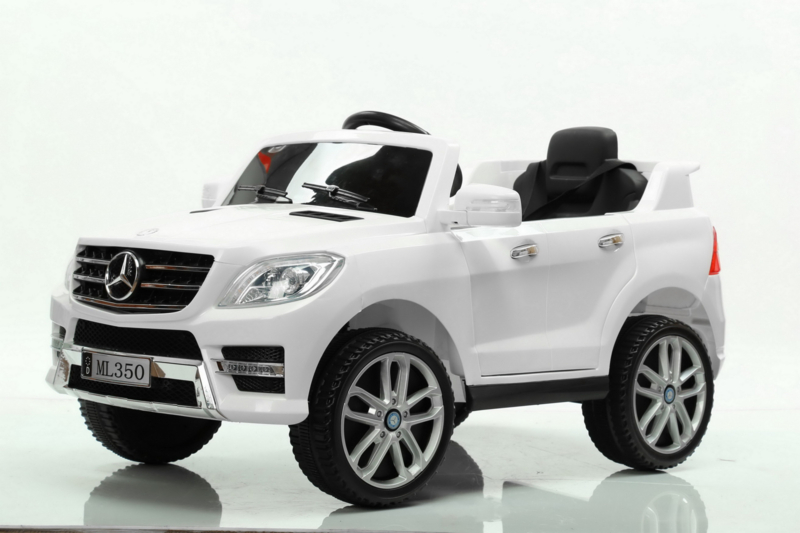 Coche electrico para niños Mercedes ML-350 blanco vista principal