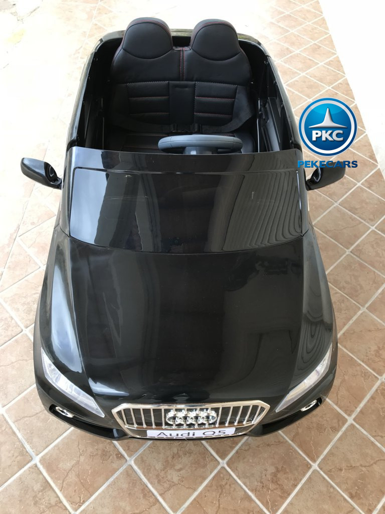 Coche electrico infantil Audi Q5 12V Negro metalizado visto desde arriba