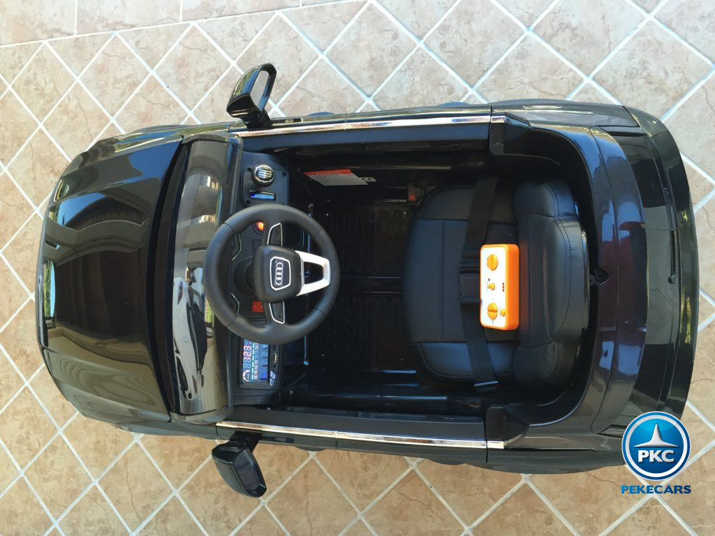 Coche electrico infantil Audi Q7 Facelift Negro con luces led