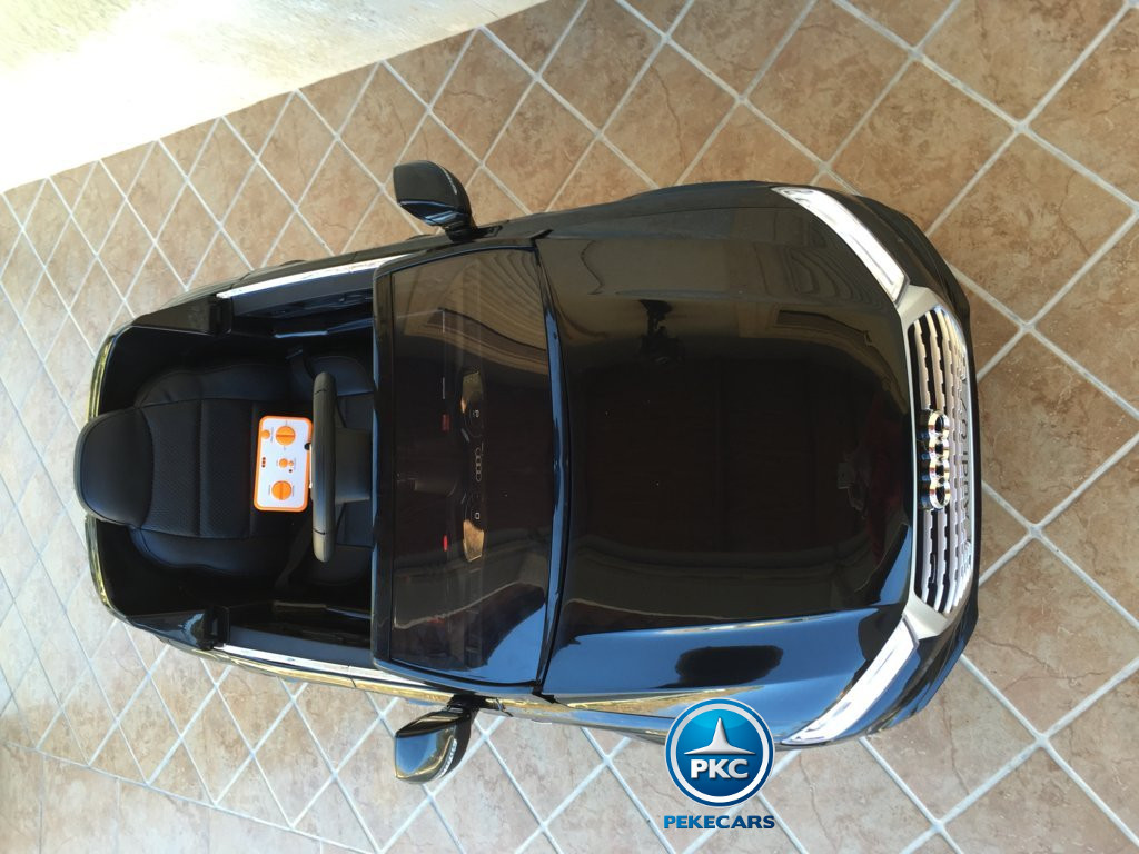 Coche electrico para niños Audi Q7 Facelift Negro visto desde arriba