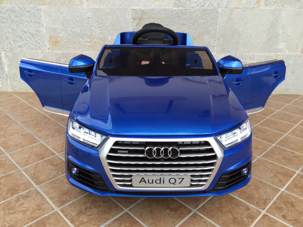 Coche electrico para niños Audi Q7 Facelift Azul Metalizado