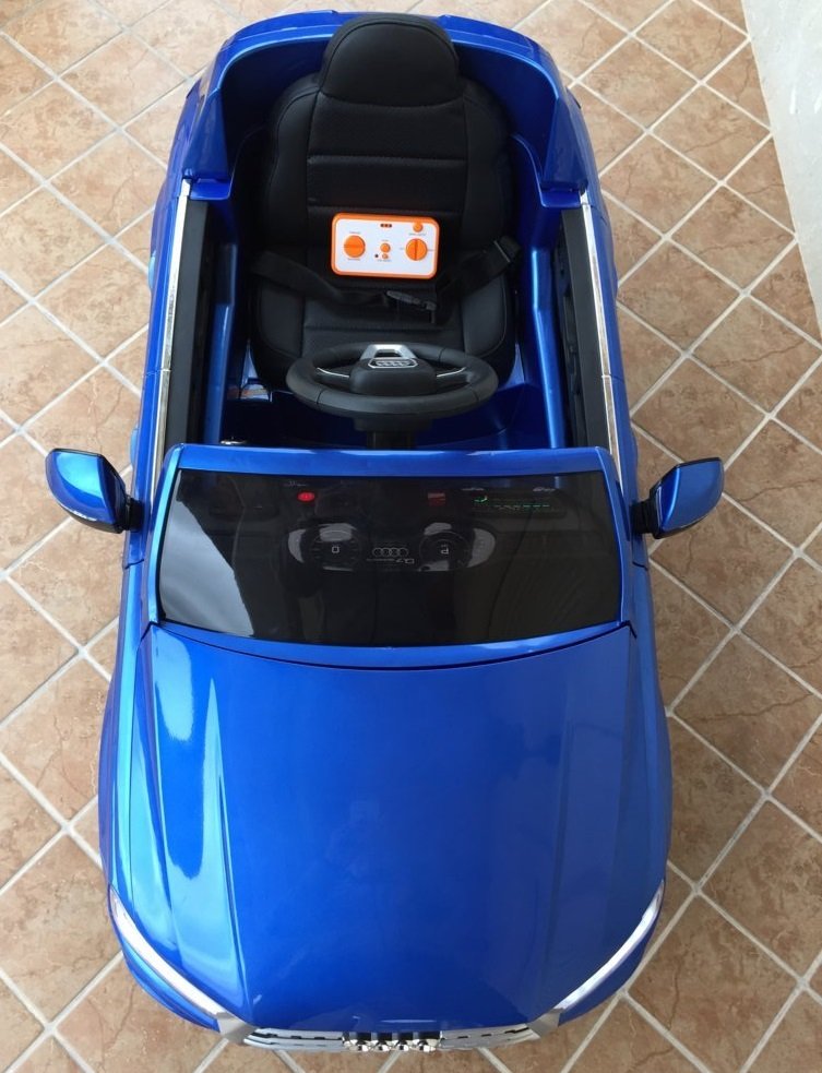 Coche electrico infantil Audi Q7 Facelift Azul Metalizado ruedas de caucho antipinchazos