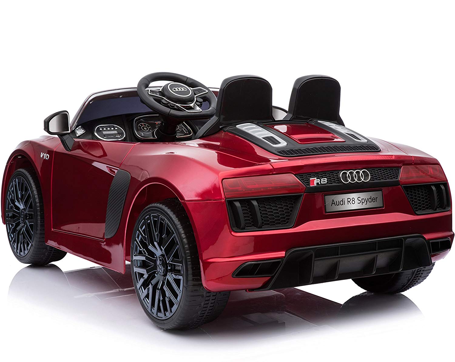 Coche eléctrico para niños Audi Little R8 Spyder Rojo Metalizado 5