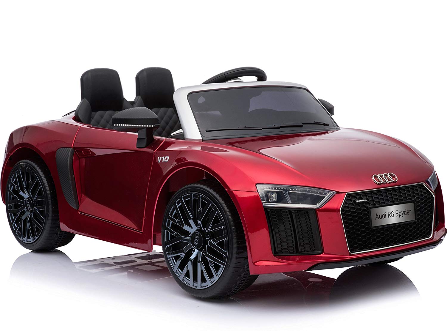 Coche eléctrico para niños Audi Little R8 Spyder Rojo Metalizado 8