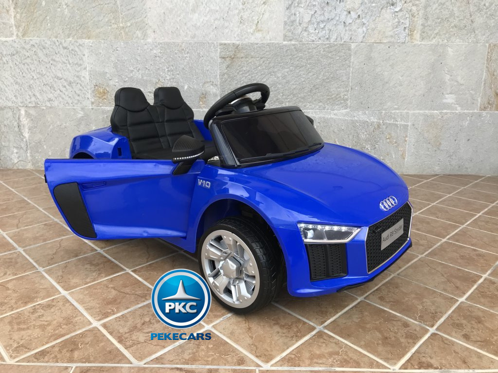 Coche electrico para niños Audi Little R8 Spyder Azul