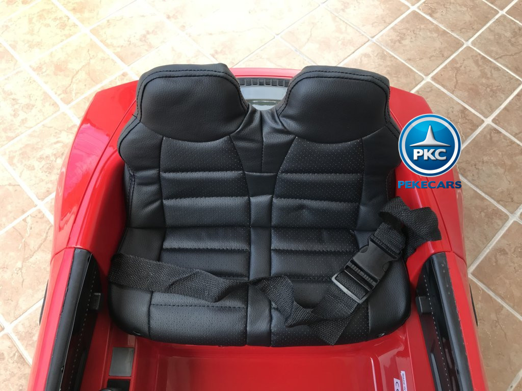 Coche electrico para niños Audi Little R8 Spyder Rojo asiento acolchado en piel
