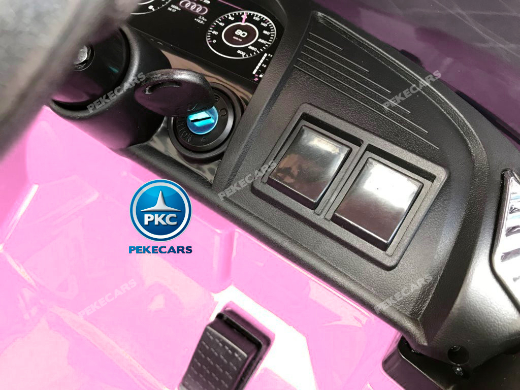 Coche electrico para niños Audi Little R8 Spyder Rosa arranque con llave