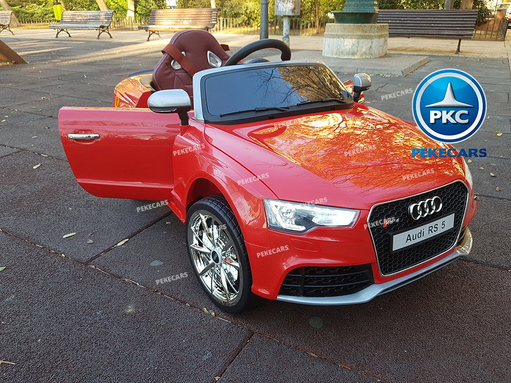 Coche Eléctrico para Niños Audi RS5 Rojo con Capota