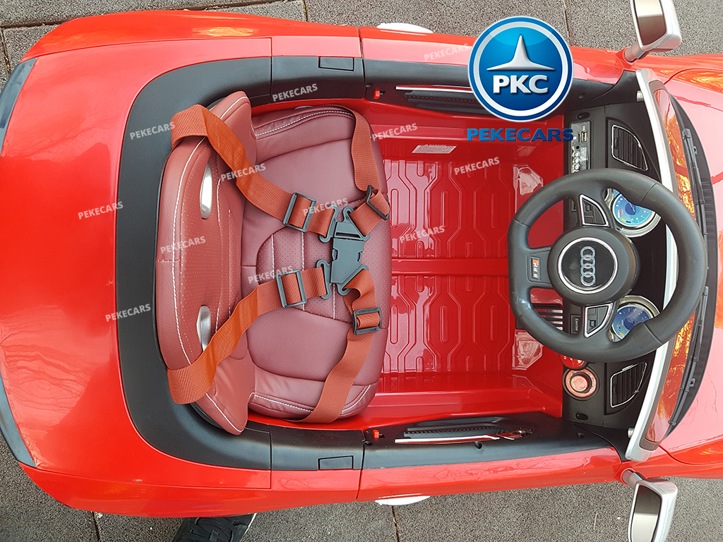 Coche Eléctrico para Niños Audi RS5 Rojo con Capota