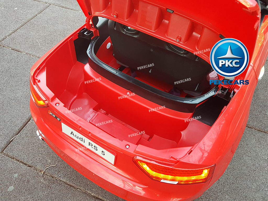 Coche Eléctrico para Niños Audi RS5 Rojo con Capota