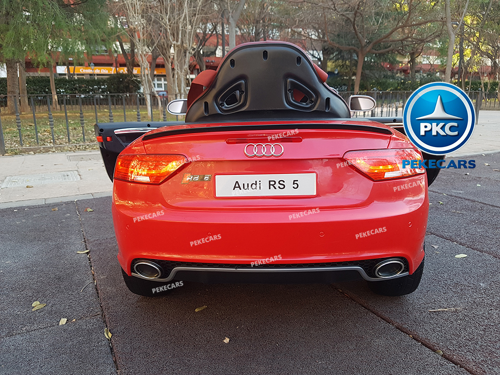 Coche Eléctrico para Niños Audi RS5 Rojo con Capota
