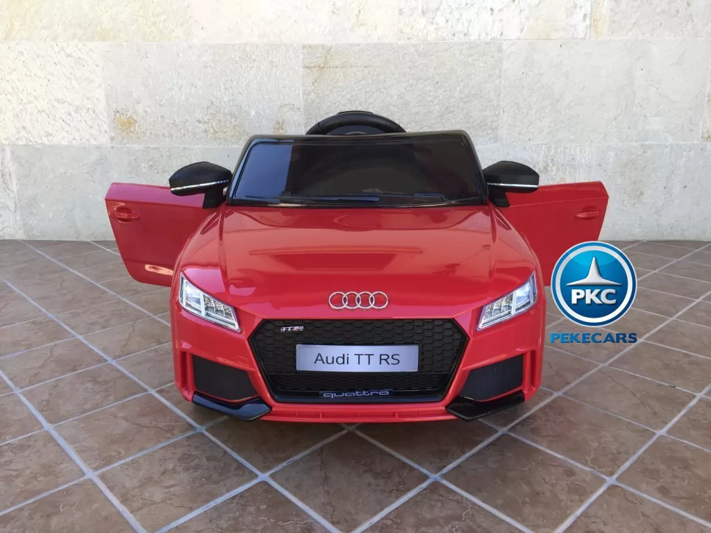 Coche electrico infantil Audi TT Rojo con apertura de puertas