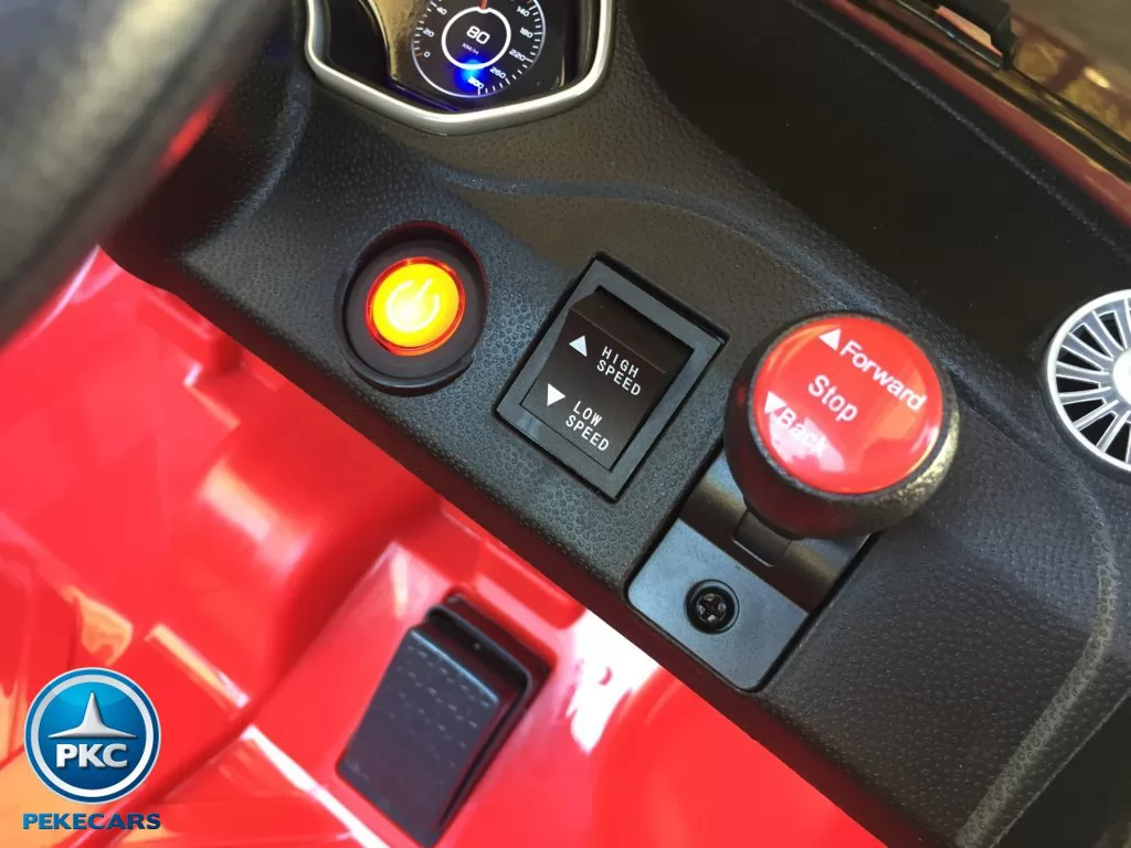 Coche electrico para niños Audi TT Rojo con boton de arranque