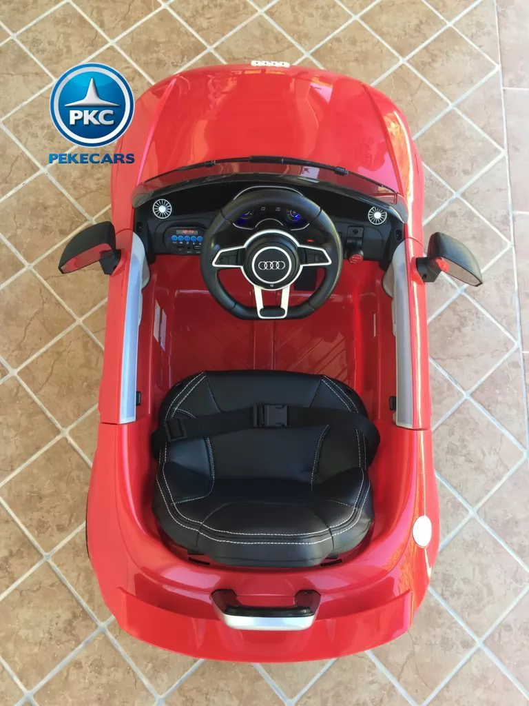 Coche electrico infantil Audi TT Rojo vista Superior