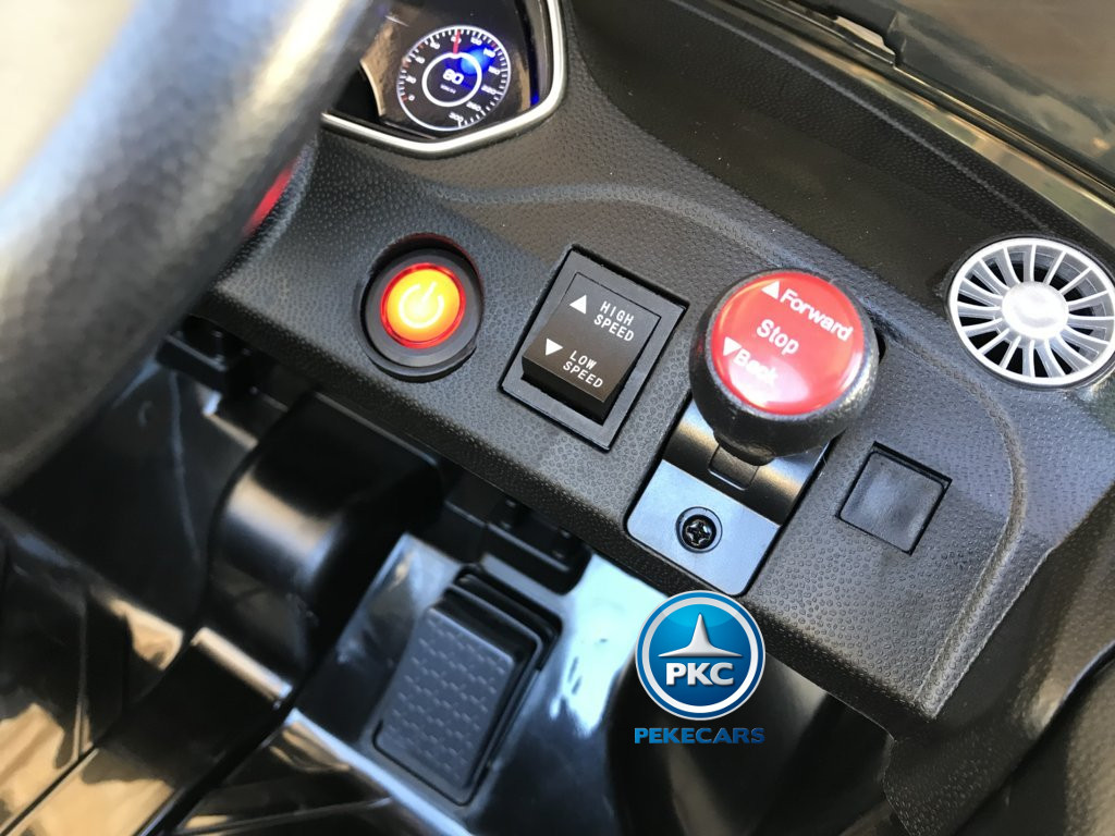 Coche electrico para niños Audi TT Negro Metalizado con boton de arranque