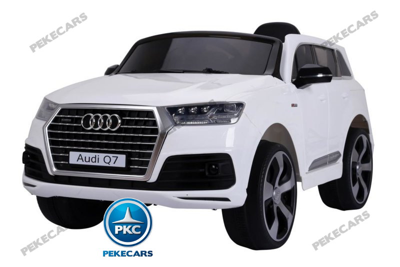 Coche electrico para niños Audi Q7 S-Line Blanco vista principal