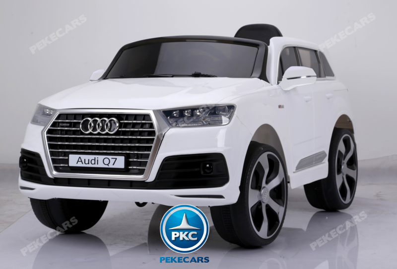 Coche electrico infantil Audi Q7 S-Line Blanco
