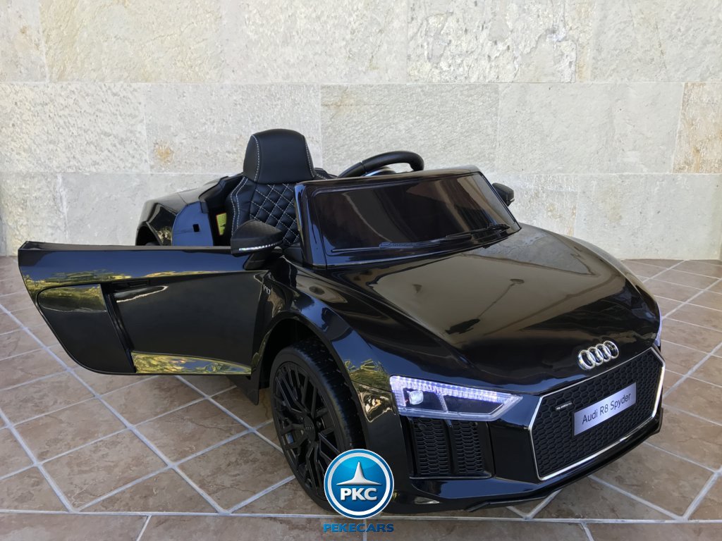 Coche electrico para niños Audi R8 Spyder Negro