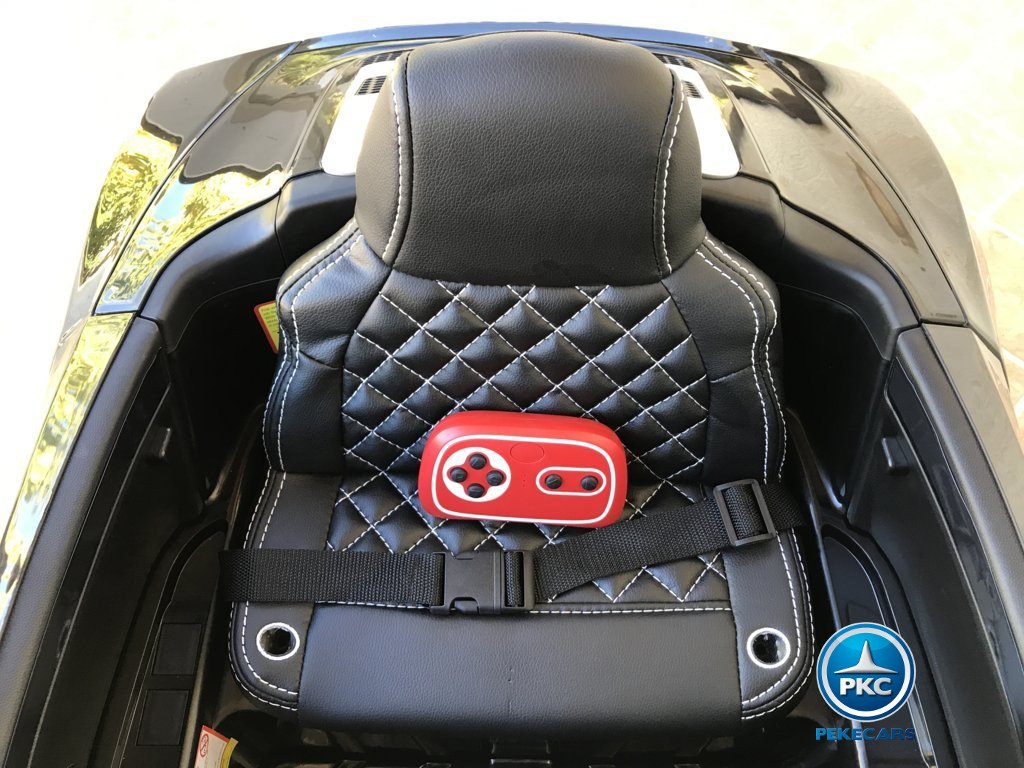 Coche electrico infantil Audi R8 Spyder Negro con mando radiocontrol