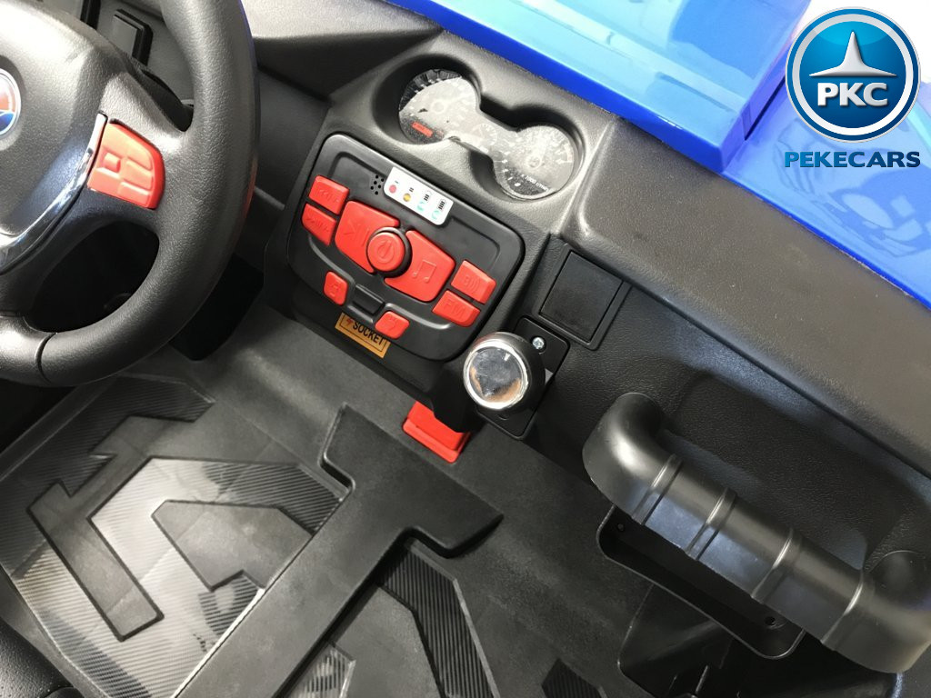 Todoterreno Infantil Beach Buggy 24V 2.4G Azul salpicadero indicador de batería