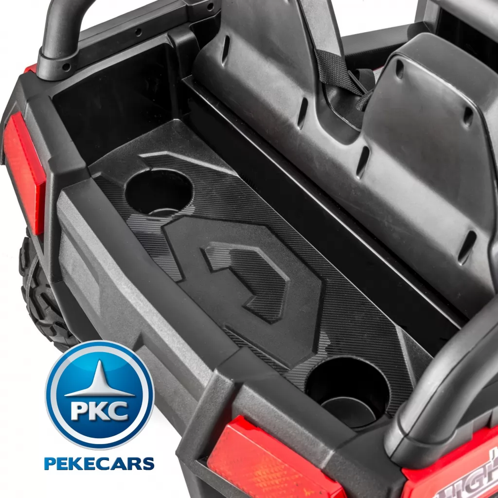Todoterreno Beach Buggy Infantil 24V 2.4G Rojo con amplio maletero