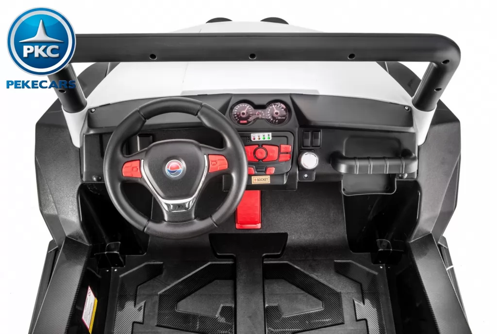 Todoterreno Beach Buggy Infantil 24V 2.4G Rojo volante con musica y claxos