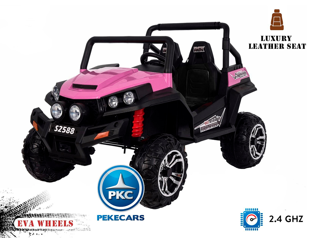 Todoterreno Beach Buggy Infantil 12V 2.4G Rosa vista principal