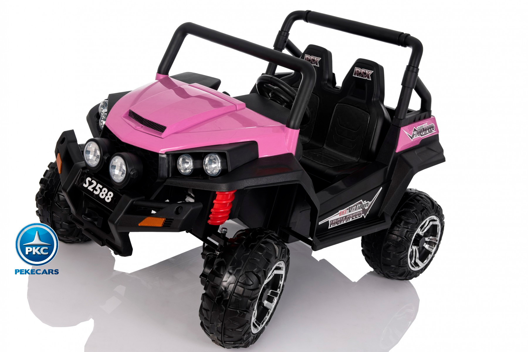 Todoterreno Infantil Beach Buggy 12V 2.4G Rosa con radio FM