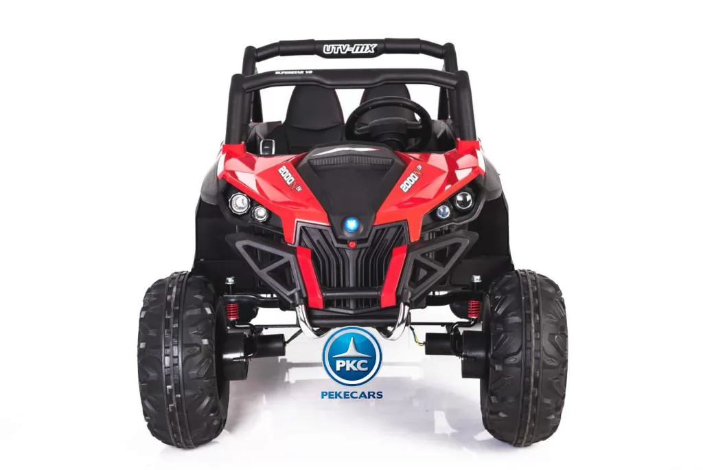 Coche electrico para niños Buggy UTV Rojo frontal