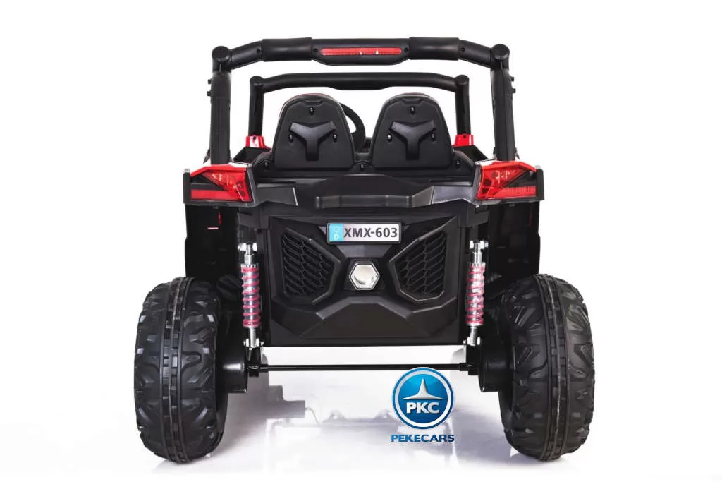 Coche electrico para niños Buggy UTV Rojo trasera