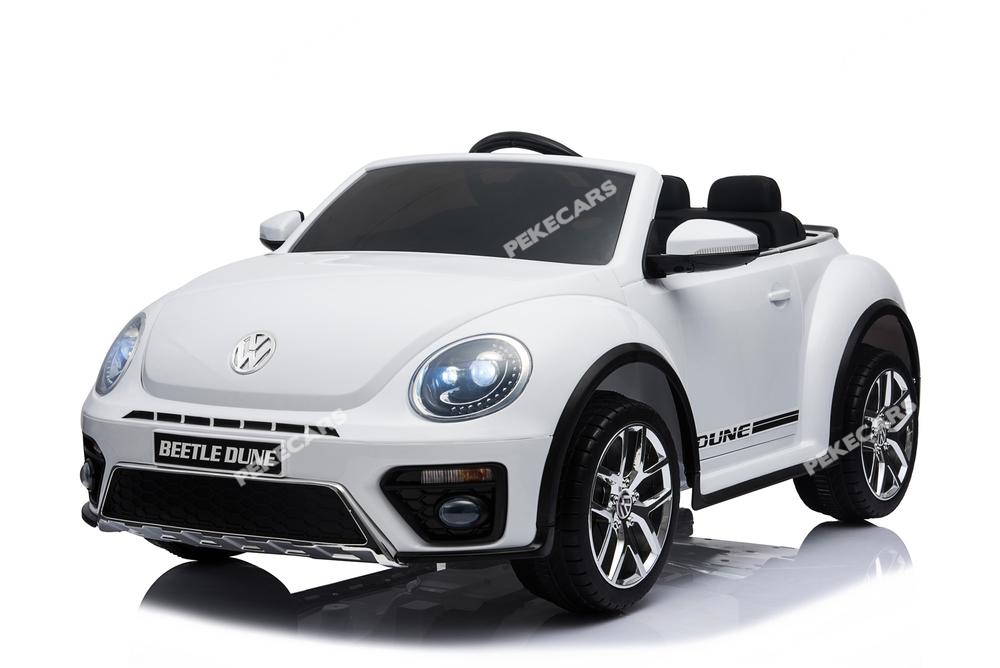 Coche electrico para niños Beetle Dune Blanco vista principal