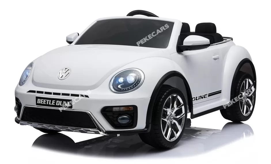 Coche electrico para niños Beetle Dune Blanco vista principal