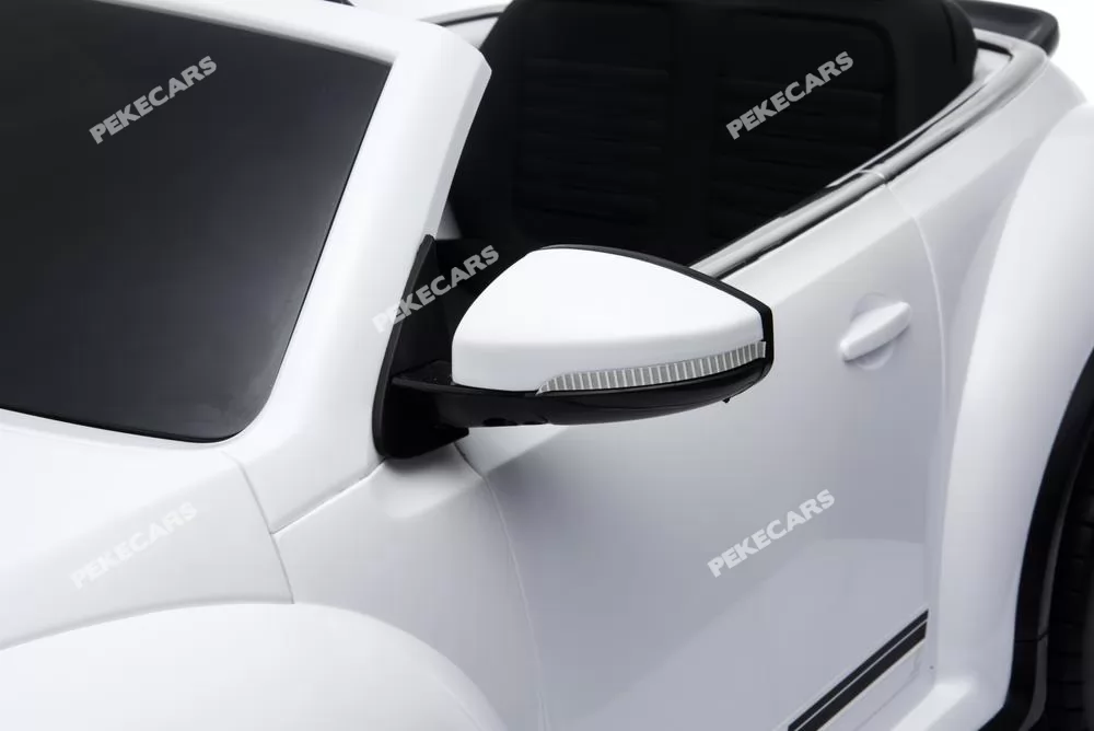 Coche electrico infantil Beetle Dune Blanco detalles de calidad